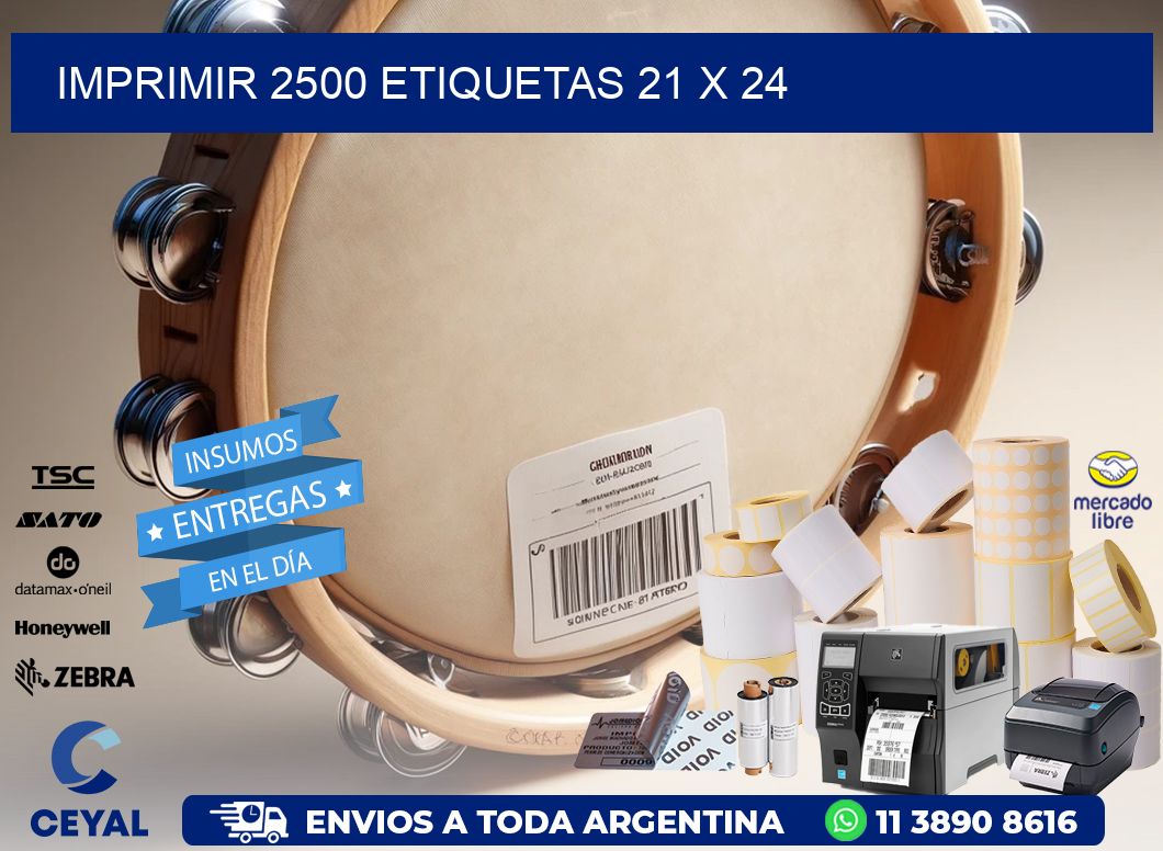 IMPRIMIR 2500 ETIQUETAS 21 x 24