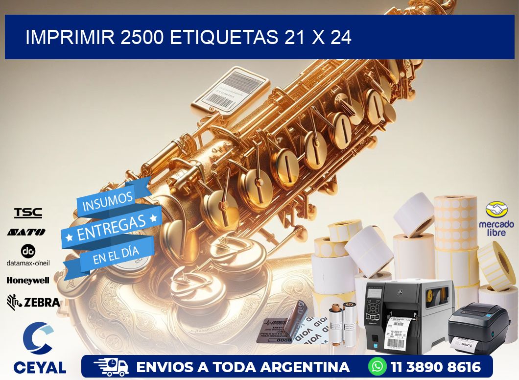 IMPRIMIR 2500 ETIQUETAS 21 x 24
