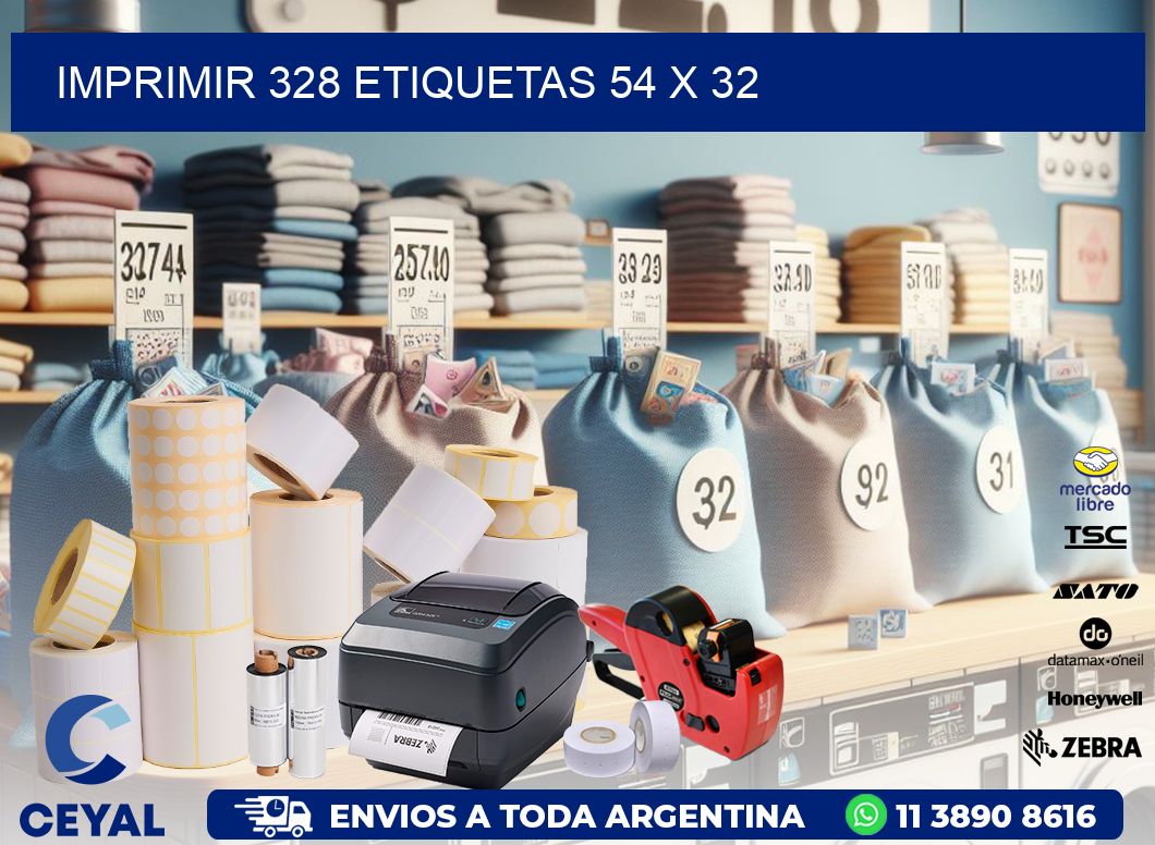 IMPRIMIR 328 ETIQUETAS 54 x 32