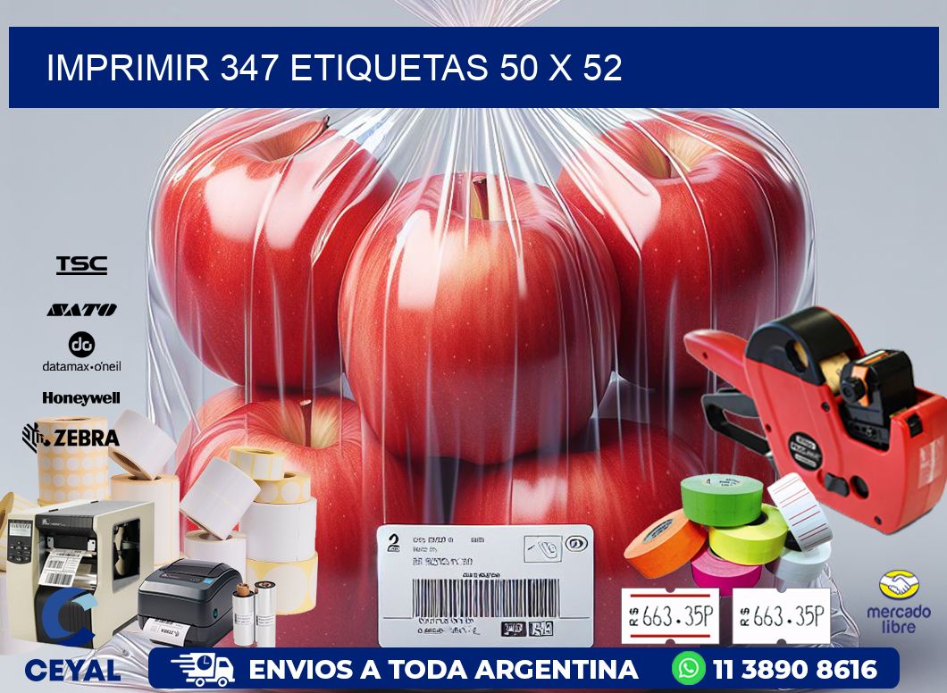 IMPRIMIR 347 ETIQUETAS 50 x 52