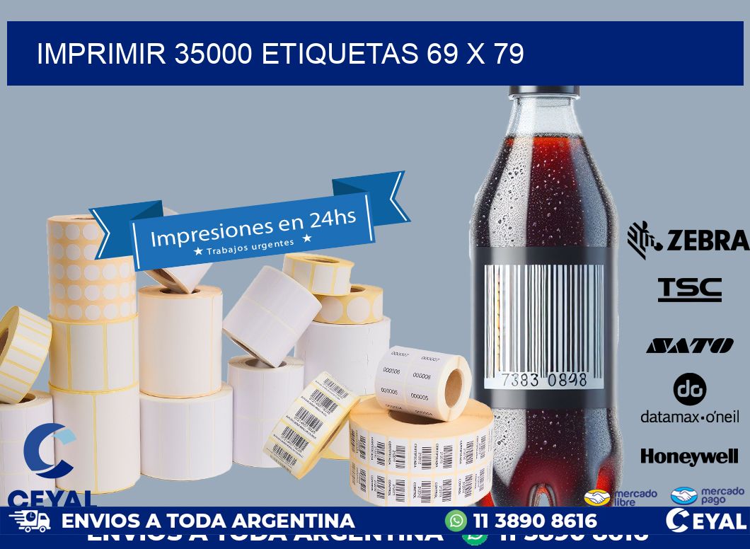 IMPRIMIR 35000 ETIQUETAS 69 x 79