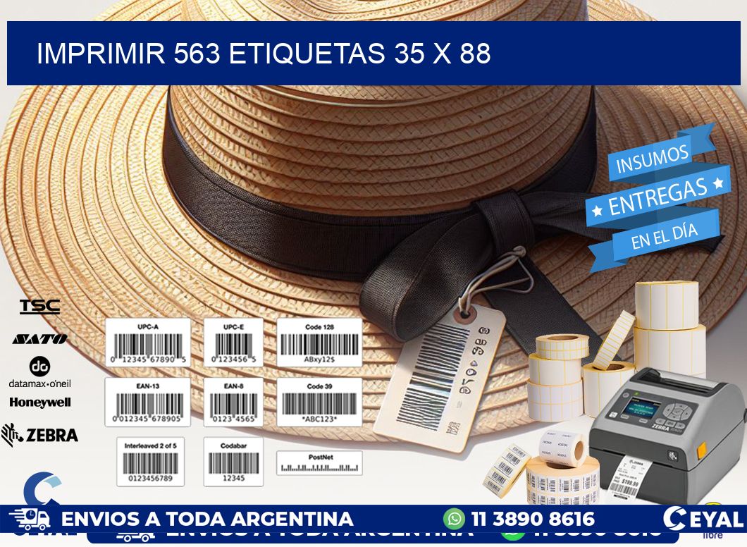 IMPRIMIR 563 ETIQUETAS 35 x 88