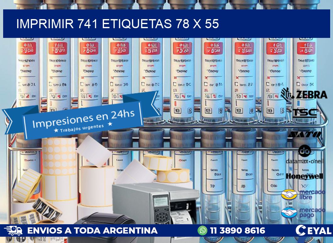 IMPRIMIR 741 ETIQUETAS 78 x 55