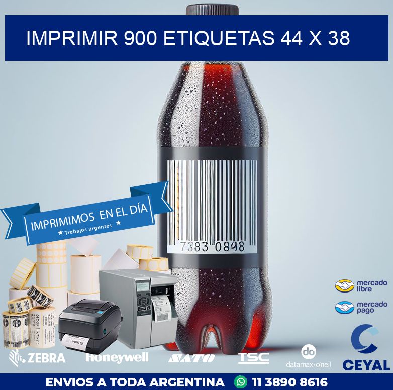 IMPRIMIR 900 ETIQUETAS 44 x 38