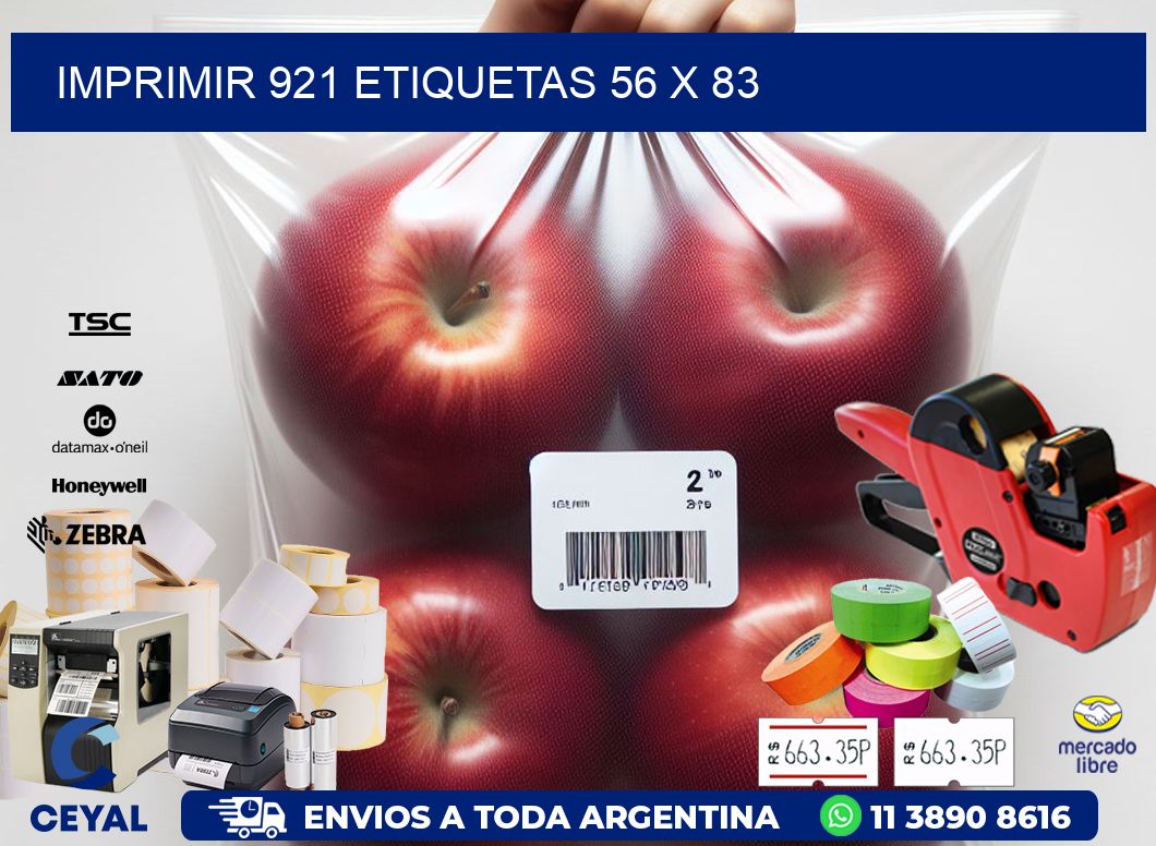 IMPRIMIR 921 ETIQUETAS 56 x 83