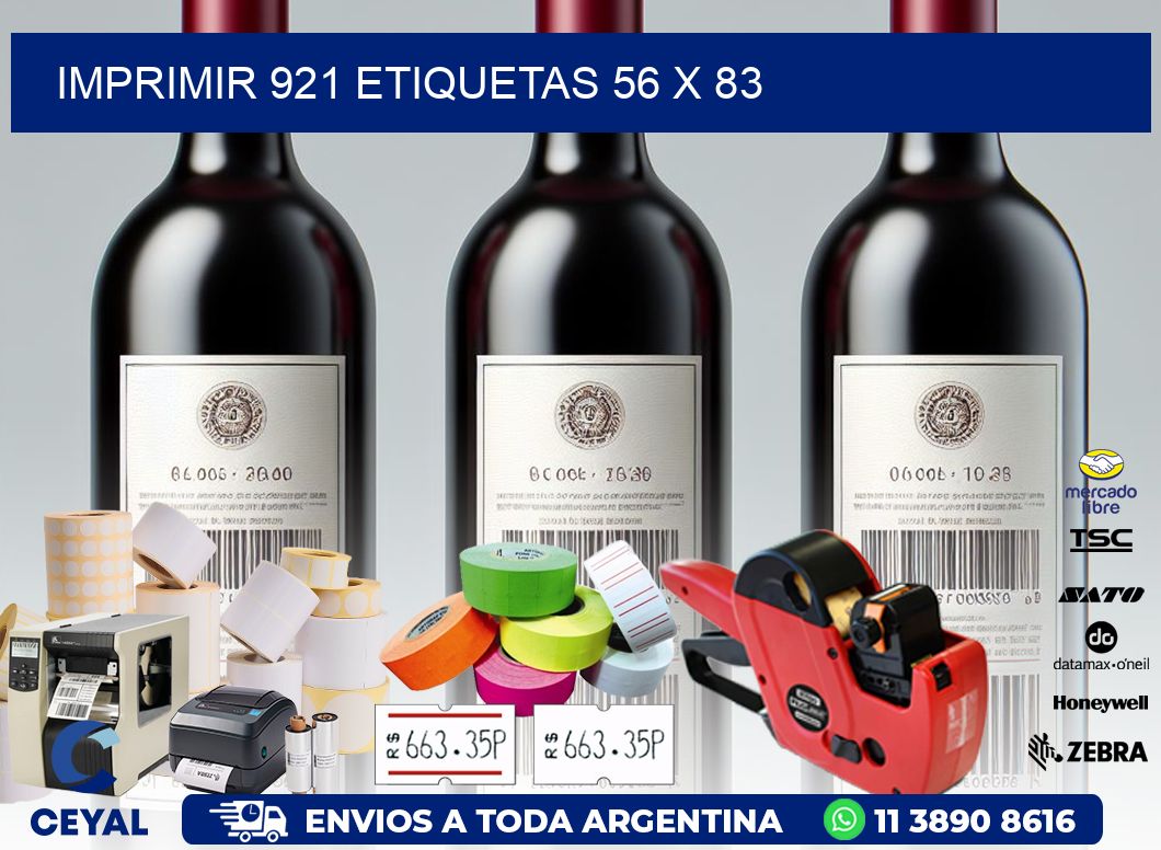 IMPRIMIR 921 ETIQUETAS 56 x 83
