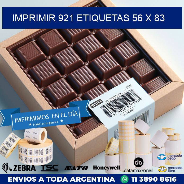 IMPRIMIR 921 ETIQUETAS 56 x 83