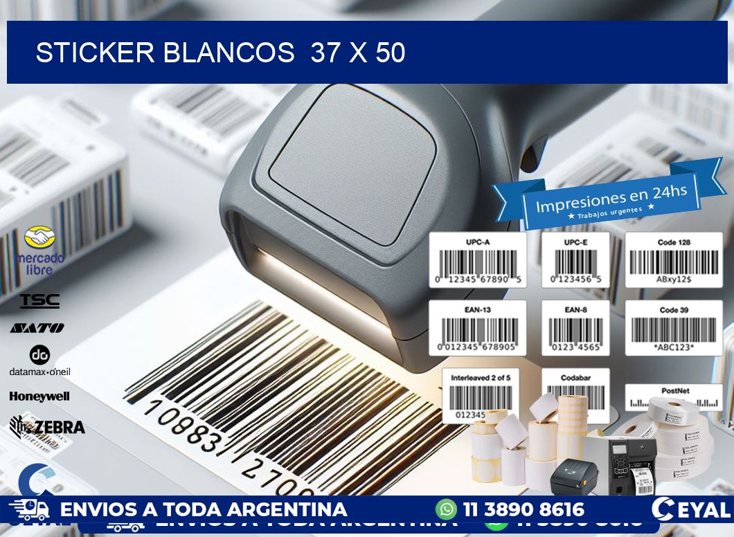 STICKER BLANCOS  37 x 50