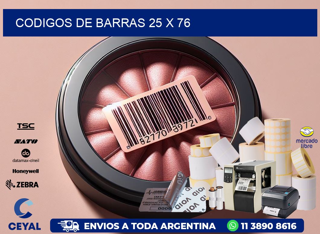 codigos de barras 25 x 76