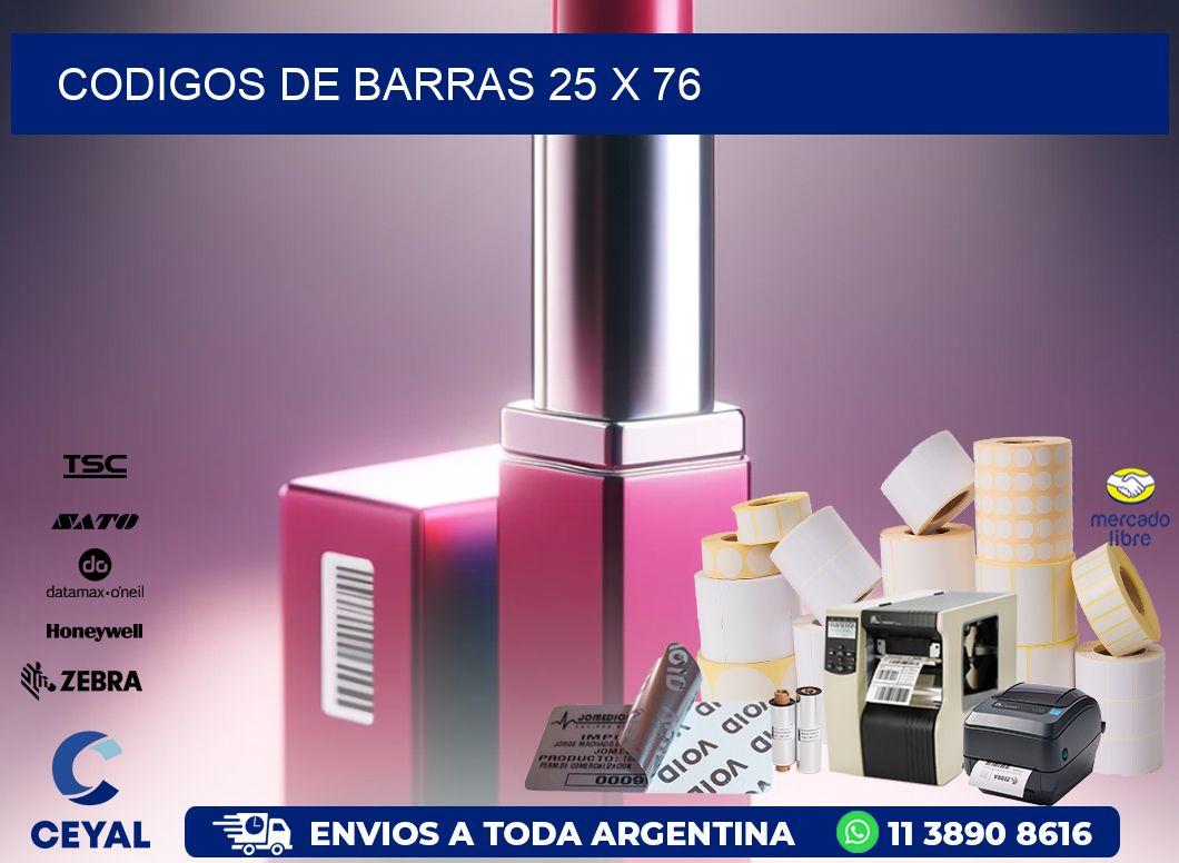 codigos de barras 25 x 76
