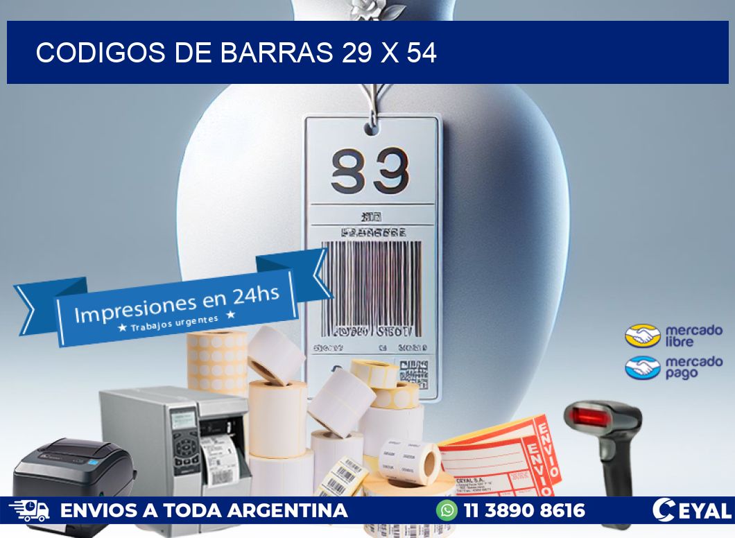 codigos de barras 29 x 54