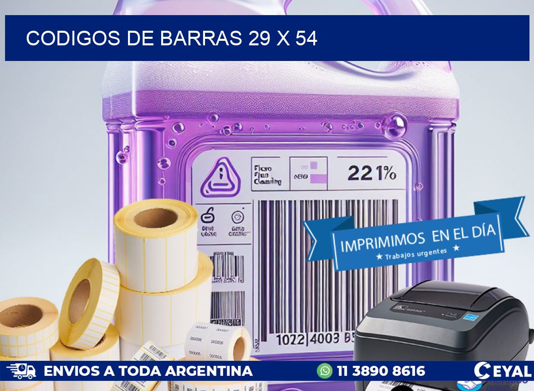 codigos de barras 29 x 54