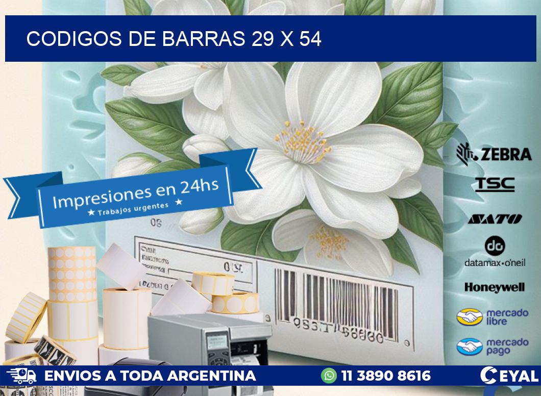 codigos de barras 29 x 54