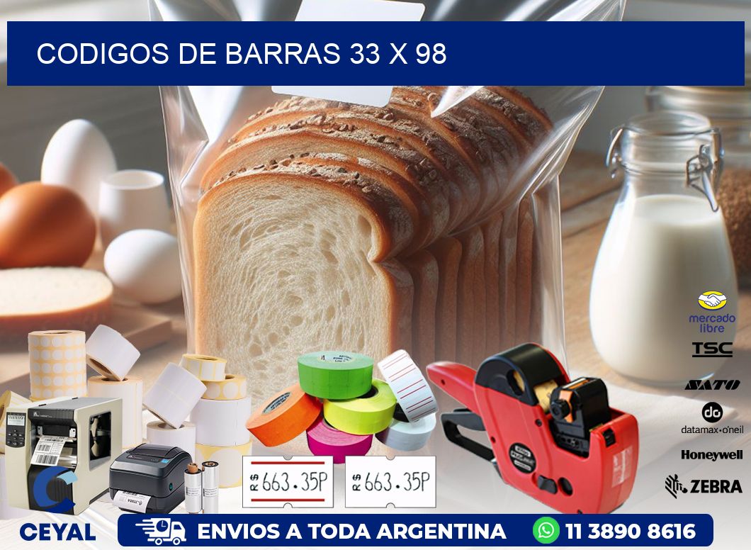 codigos de barras 33 x 98