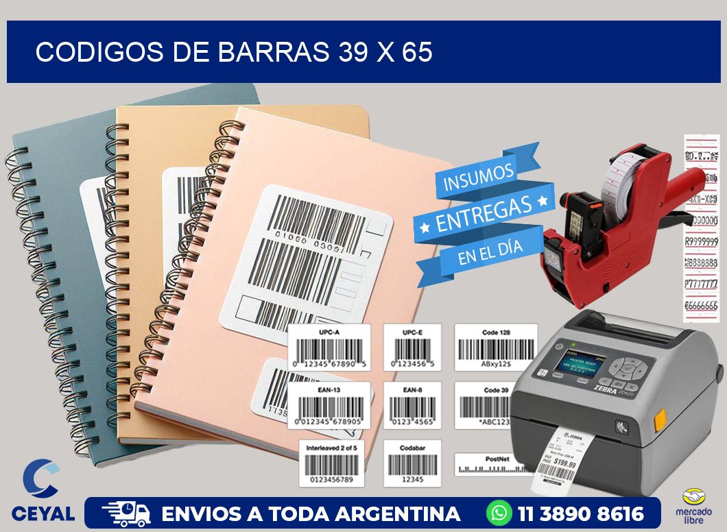 codigos de barras 39 x 65