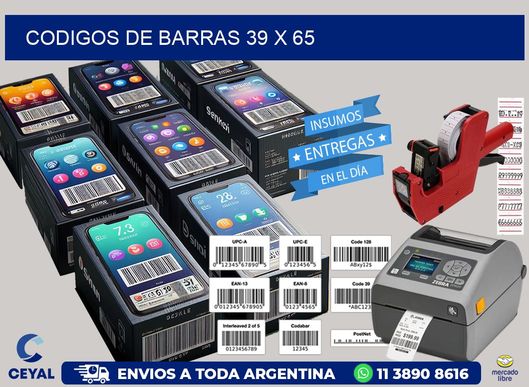codigos de barras 39 x 65