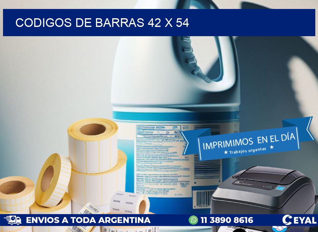 codigos de barras 42 x 54