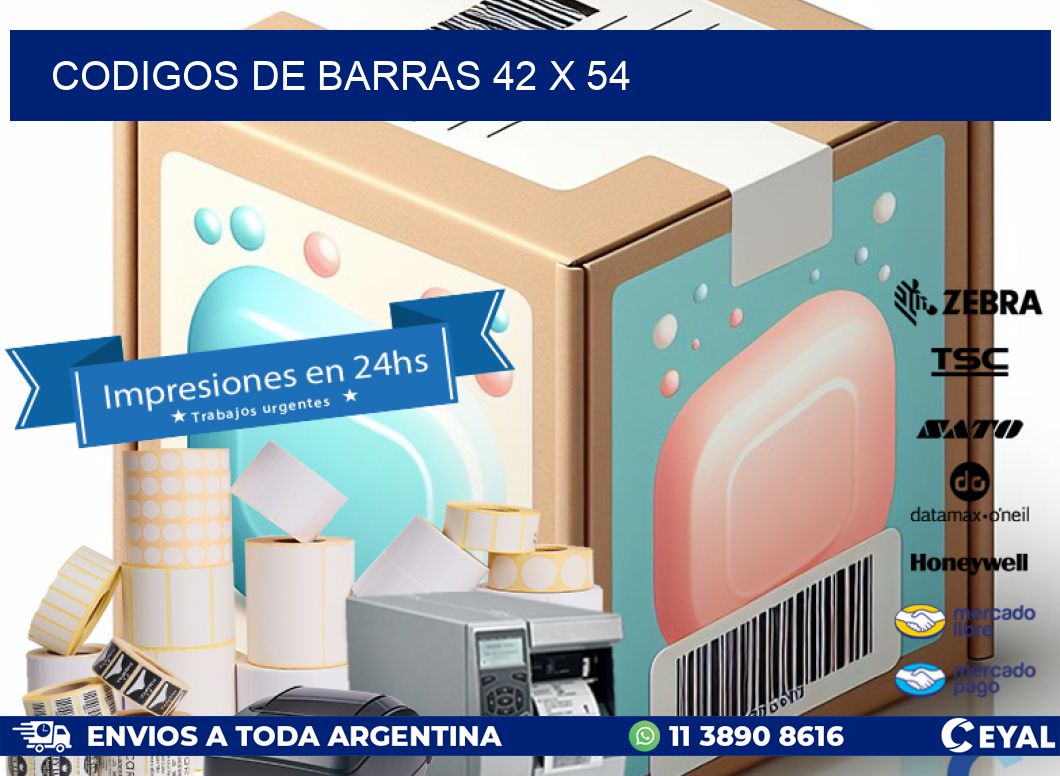 codigos de barras 42 x 54