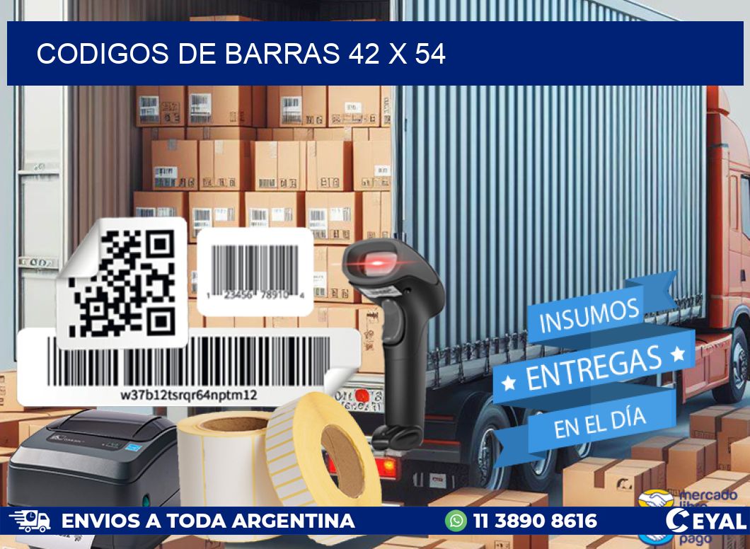 codigos de barras 42 x 54