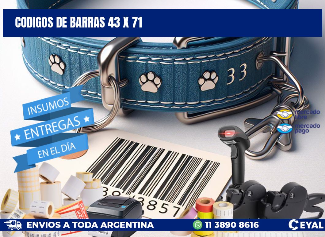 codigos de barras 43 x 71