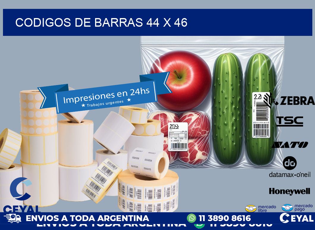 codigos de barras 44 x 46