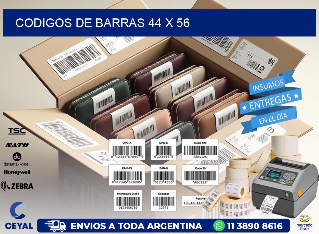 codigos de barras 44 x 56