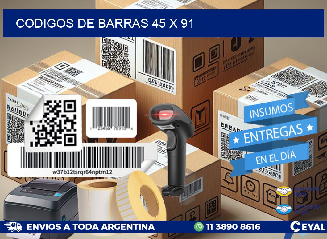 codigos de barras 45 x 91
