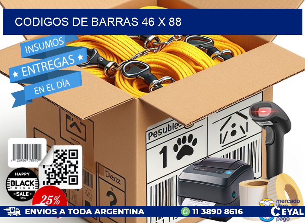 codigos de barras 46 x 88