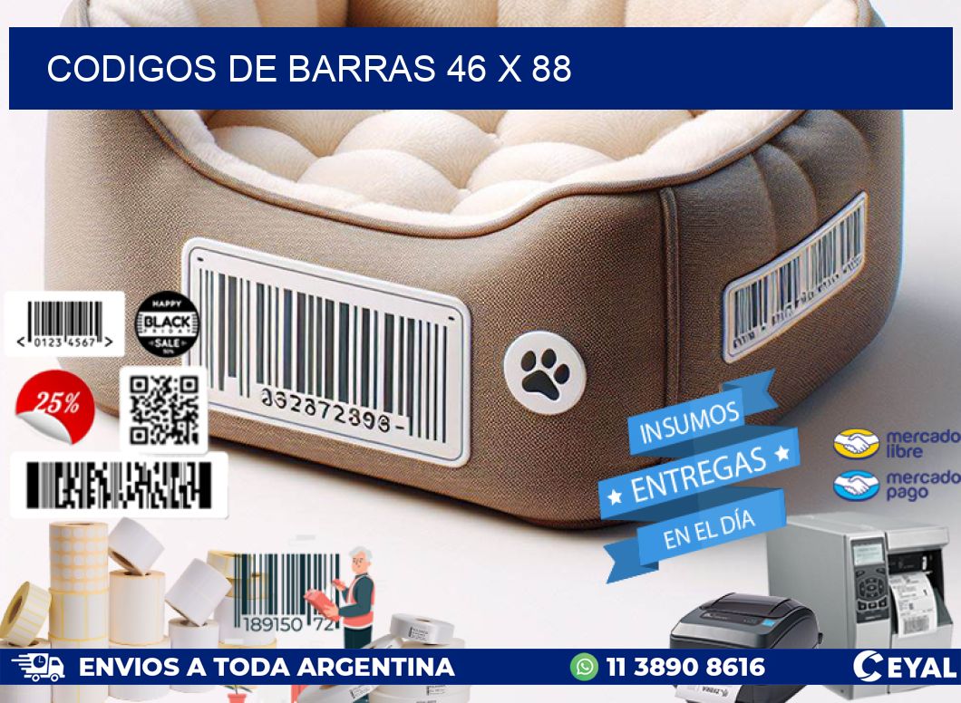 codigos de barras 46 x 88
