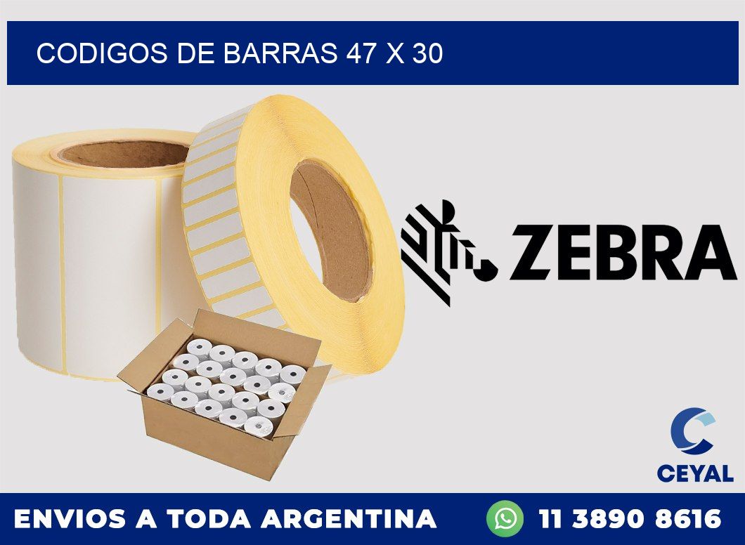 codigos de barras 47 x 30