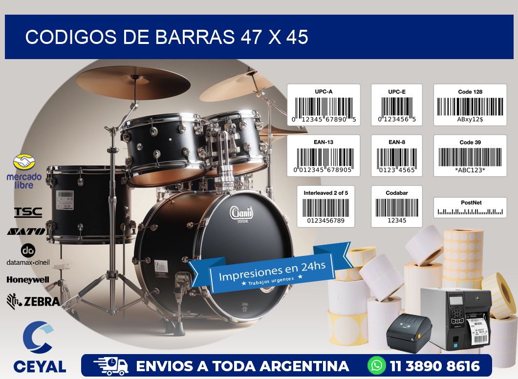 codigos de barras 47 x 45