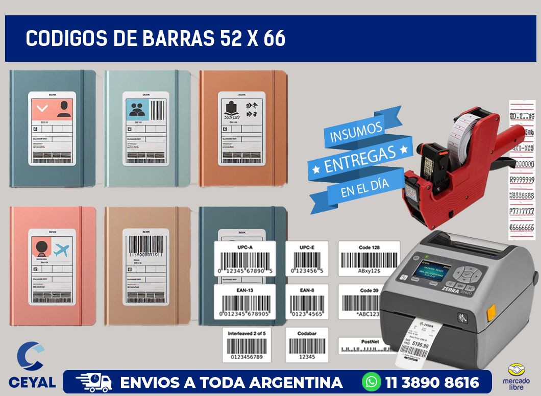 codigos de barras 52 x 66