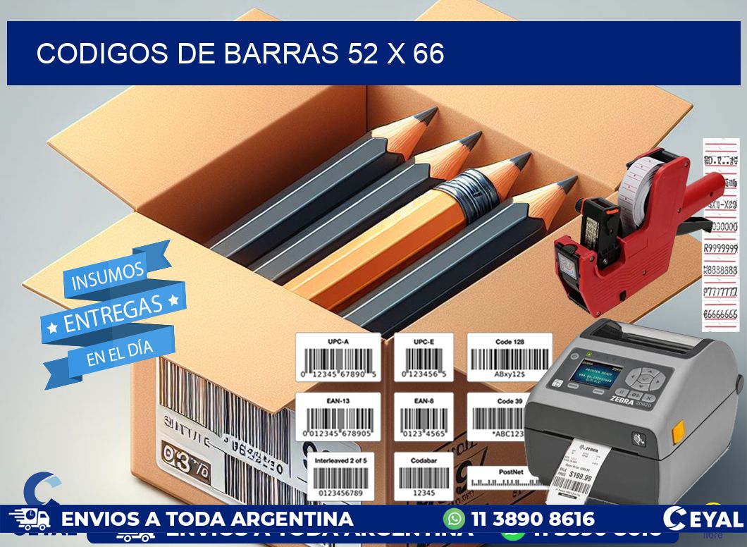 codigos de barras 52 x 66
