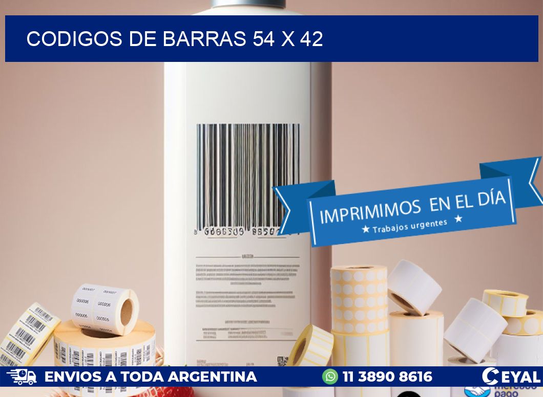 codigos de barras 54 x 42