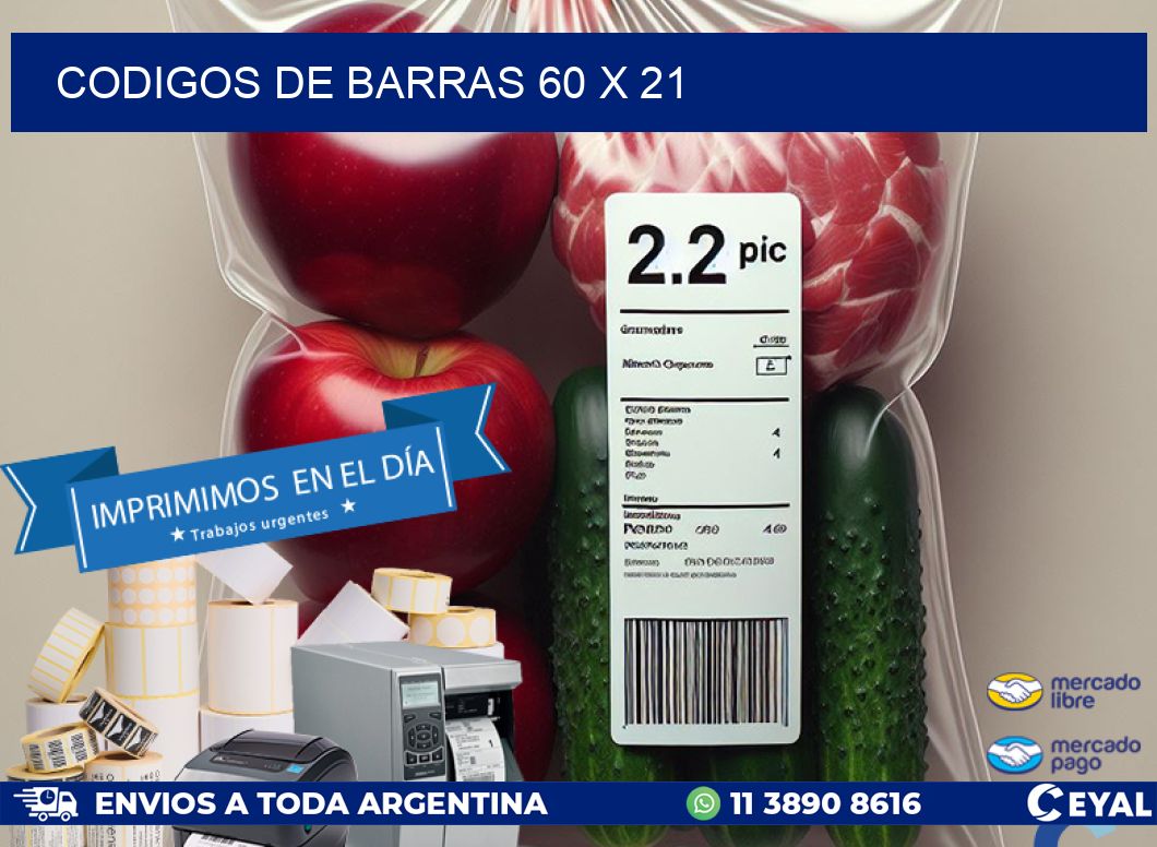 codigos de barras 60 x 21