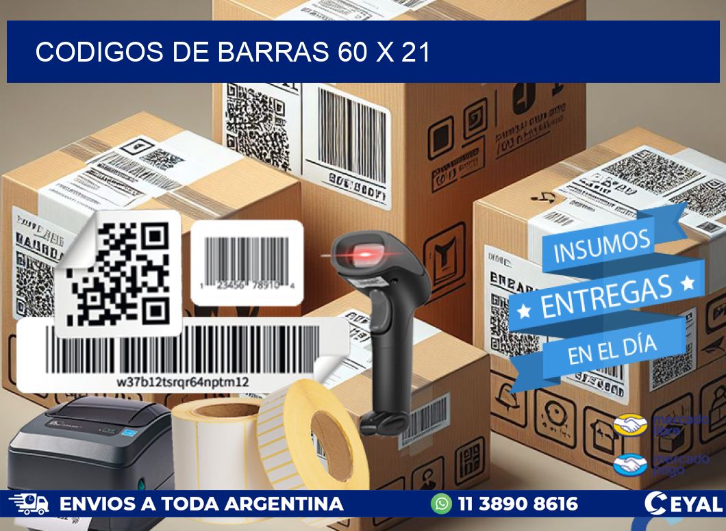 codigos de barras 60 x 21