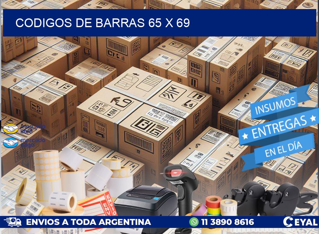 codigos de barras 65 x 69