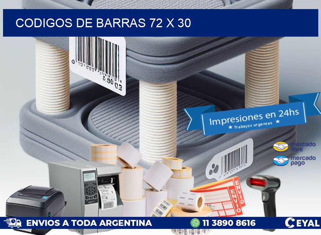 codigos de barras 72 x 30