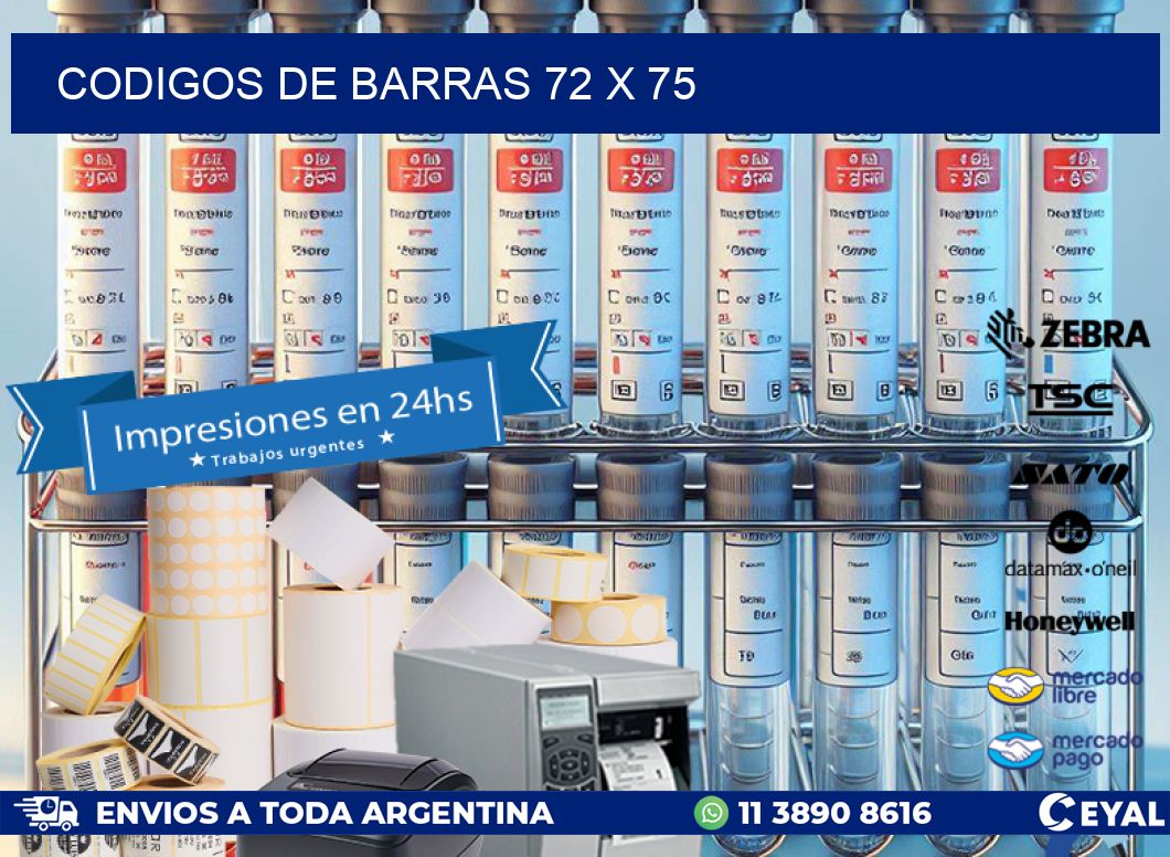 codigos de barras 72 x 75