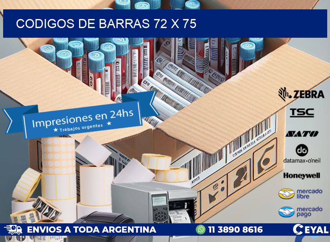codigos de barras 72 x 75