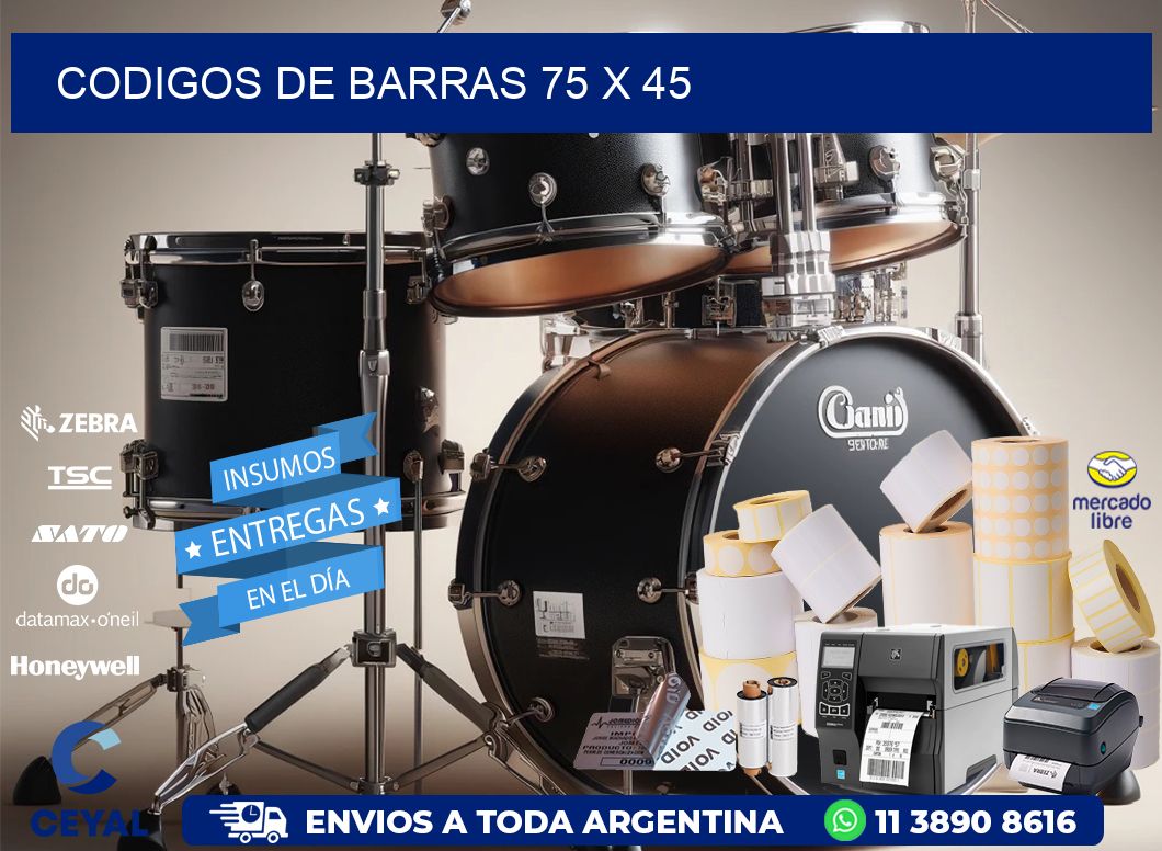 codigos de barras 75 x 45