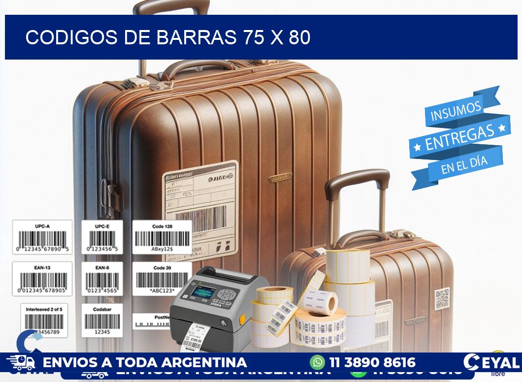 codigos de barras 75 x 80