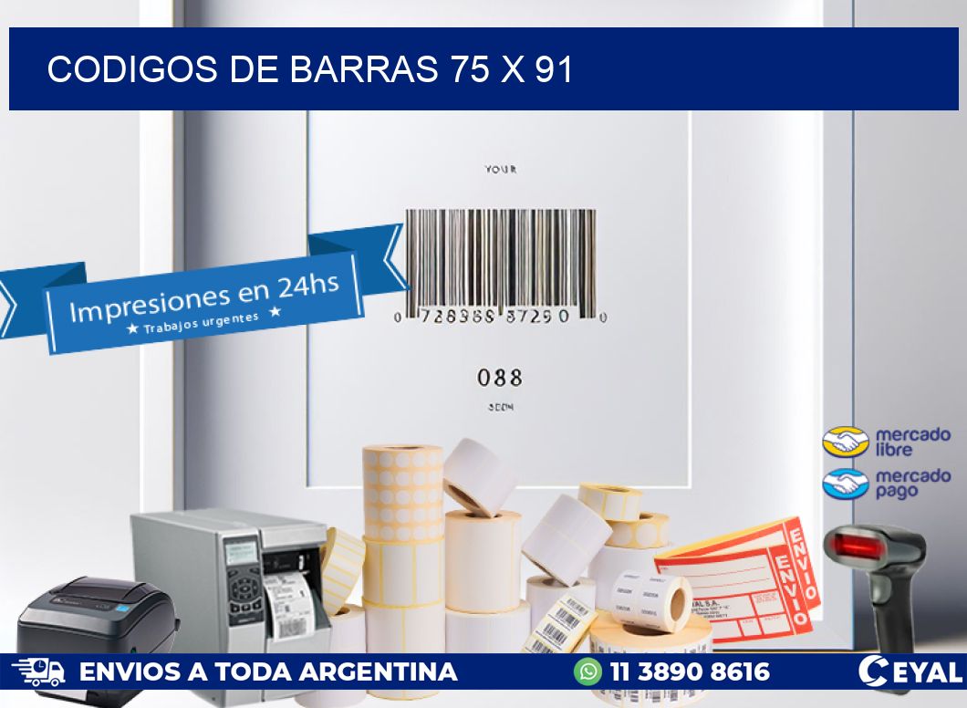 codigos de barras 75 x 91