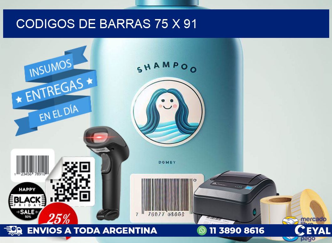 codigos de barras 75 x 91