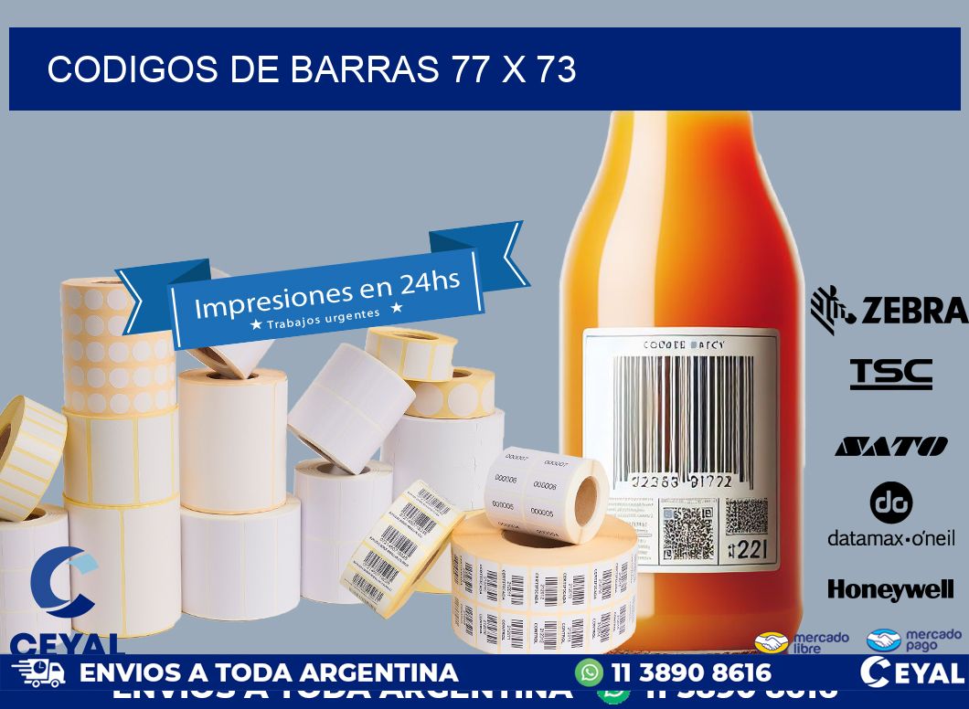 codigos de barras 77 x 73