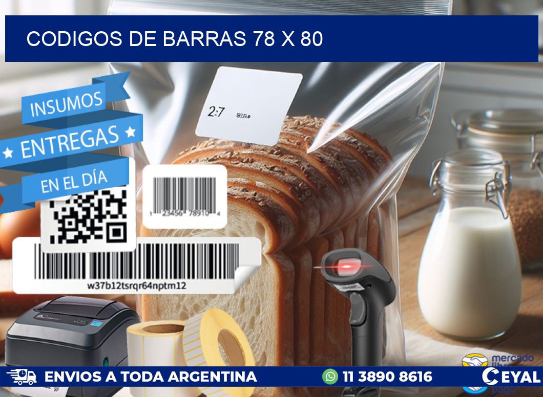 codigos de barras 78 x 80