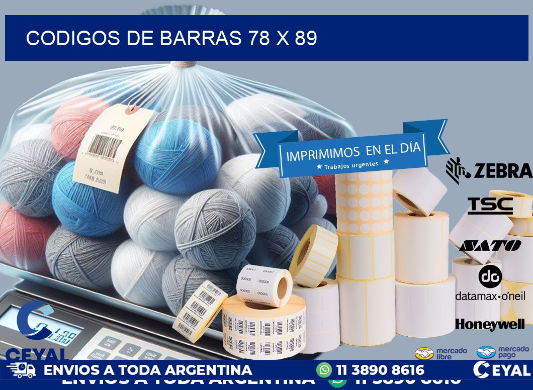 codigos de barras 78 x 89