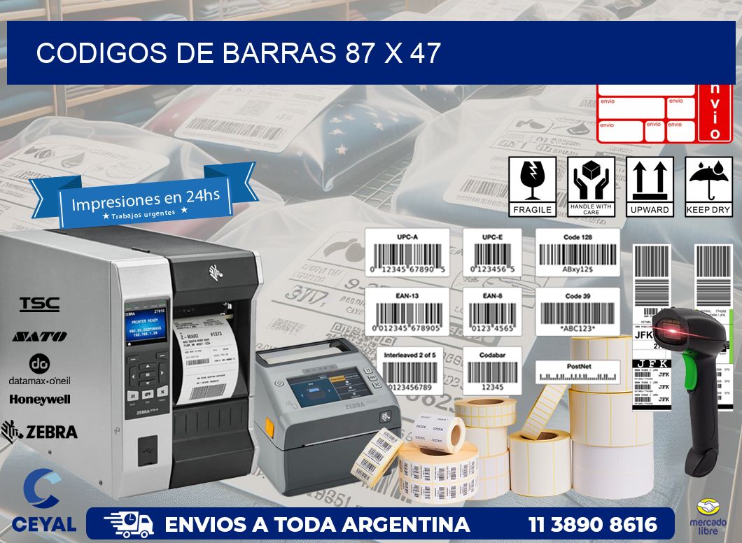 codigos de barras 87 x 47