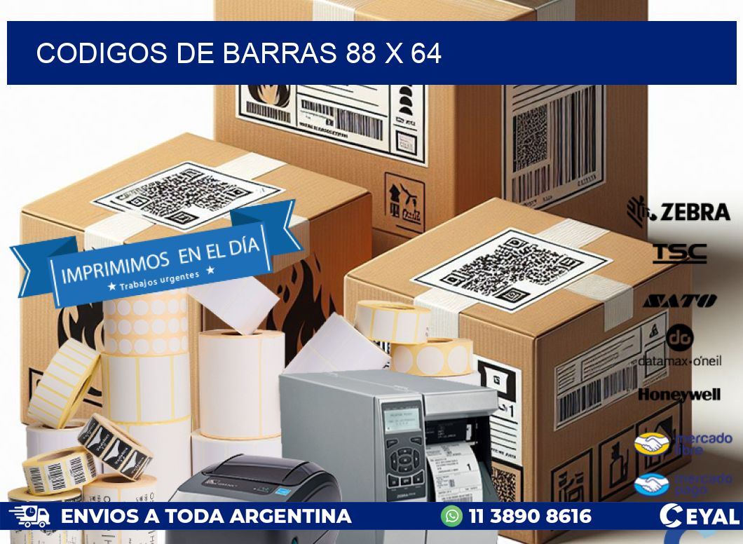 codigos de barras 88 x 64