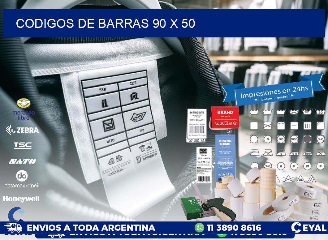 codigos de barras 90 x 50
